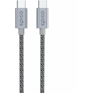 Adatkábel Epico USB-C to USB-C - 1,2m, asztroszürke