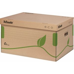 Archiváló doboz Esselte ECO 43.9 x 24.2 x 34.5 cm, barna-zöld