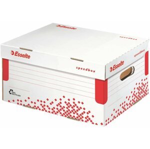 Archiváló doboz Esselte Speedbox 35.5 x 19.3 x 25.2 cm, fehér-piros