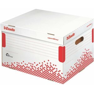 Archiváló doboz Esselte Speedbox 39.2 x 30.1 x 33.4 cm, fehér-piros