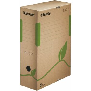 Archiváló doboz Esselte ECO 10 x 32.7 x 23.3 cm, barna-zöld