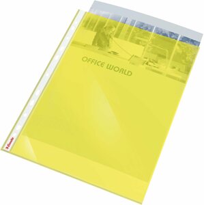 Irattartó fólia ESSELTE STANDARD A4/55 mikronos, fényes, sárga - 10 darabos csomagban