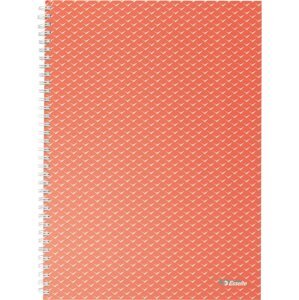 Jegyzetfüzet ESSELTE Colour Breeze A4, 80 lap, vonalas, korall