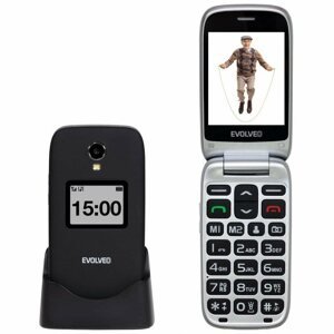 Mobiltelefon EVOLVEO EasyPhone FP fekete