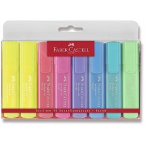 Szövegkiemelő Faber-Castell Textliner 1546 pasztell - 8 színű készlet