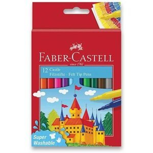 Filctoll Faber-Castell Castle round, 12 szín, 12 szín