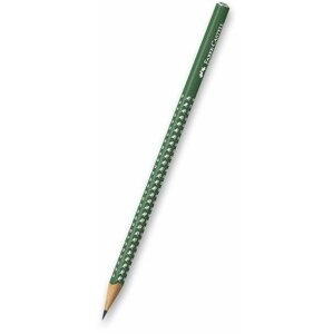 Grafit ceruza FABER-CASTELL Sparkle B háromszög alakú, zöld