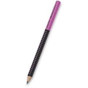 Grafit ceruza FABER-CASTELL Grip Jumbo TwoTone HB háromszög alakú, rózsaszín