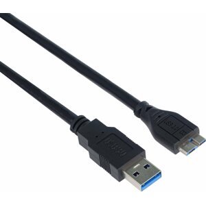Adatkábel PremiumCord USB-A 3.0 to micro USB-B - 5m, fekete