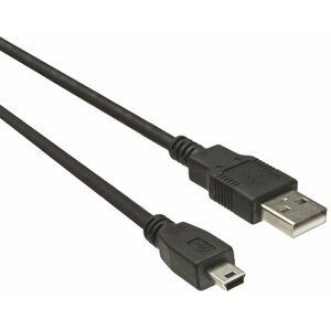 Adatkábel PremiumCord USB-A 2.0 to mini USB-B - 0,5m, fekete