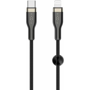 Adatkábel FIXED Cable USB-C to Lightning - PD, MFI, 2m, fekete