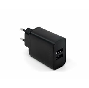 Töltő adapter FIXED Smart Rapid Charge 2 x USB - 15W, fekete