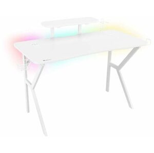 Gaming asztal Genesis HOLM 320 - RGB,, fehér, 120 x 60cm