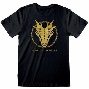 Póló House of The Dragon - Gold Ink Skull - póló, méret S