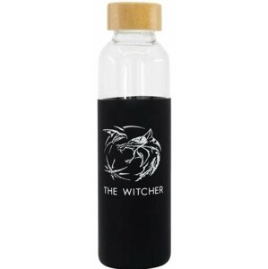 Kulacs The Witcher - Szimbólum - üveg kulacs szilikon tokkal
