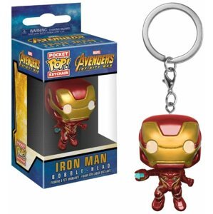 Kulcstartó Marvel - Iron Man - Pocket POP!