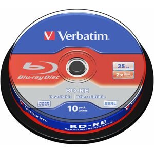 Média VERBATIM BD-RE SL 25GB, 2x, spindle 10 db