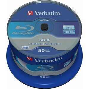 Média VERBATIM BD-R SL DataLife 25GB, 6x, spindle 50 db