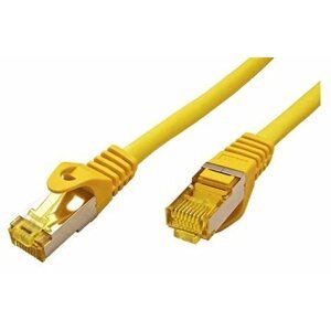 Hálózati kábel OEM S/FTP patch Cat 7, RJ45 csatlakozó, LSOH, 0.25m, sárga