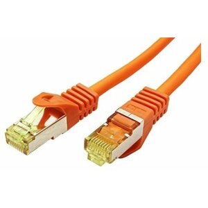 Hálózati kábel OEM S/FTP patch Cat 7, RJ45 csatlakozó, LSOH, 1m, narancssárga
