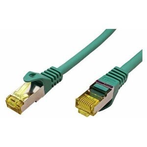 Hálózati kábel OEM S/FTP patch cord Cat 7, RJ45 csatlakozó, LSOH, 2 m, zöld