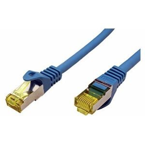 Hálózati kábel OEM S/FTP patch Cat 7, RJ45 csatlakozó, LSOH, 0.25m, kék
