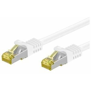Hálózati kábel OEM S/FTP patch Cat 7, RJ45 csatlakozó, LSOH, 5m, fehér