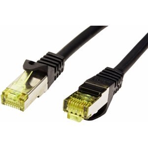Hálózati kábel OEM S/FTP patch Cat 7, RJ45 csatlakozó, LSOH, 10m, fekete
