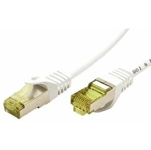Hálózati kábel OEM S/FTP patch Cat 7, RJ45 csatlakozó, LSOH, 25m, fehér