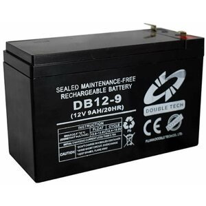 Szünetmentes táp akkumulátor Double Tech Karbantartásmentes ólomakkumulátor DB12-9, 12V, 9Ah