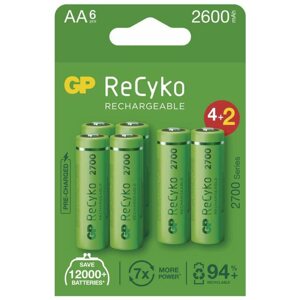 Tölthető elem GP ReCyko 2700 AA (HR6), 6 db