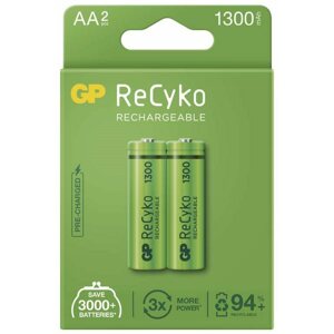 Tölthető elem GP ReCyko 1300 AA (HR6), 2 db