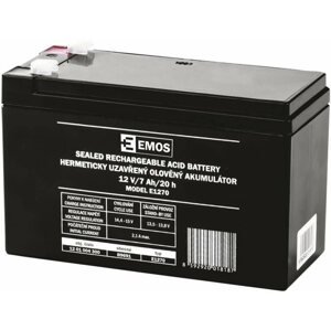 Szünetmentes táp akkumulátor EMOS Karbantartásmentes ólomakkumulátor 12 V/7 Ah, faston 4,7 mm