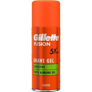 Borotvagél GILLETTE Fusion Shave Gel Sensitive with Almond oil 75 ml