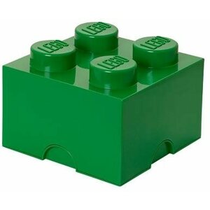 Tároló doboz LEGO tároló doboz 250 x 250 x 180 mm - sötétzöld
