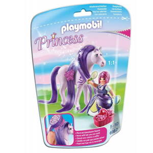 Figura szett Playmobil 6167 Viola hercegnő és fésülhető lova