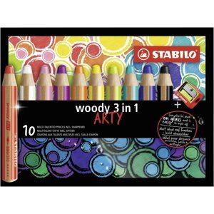 Színes ceruza Stabilo Woody Arty 3 in 1 10 szín