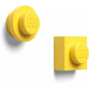 Mágnes LEGO mágnes készlet, 2 db - sárga