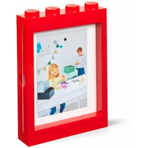 Fényképkeret LEGO képkeret - piros