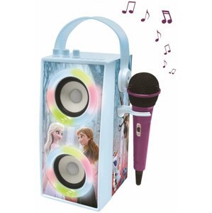 Zenélő játék Lexibook Frozen, hordozható Bluetooth hangszóró mikrofonnal és fényhatásokkal