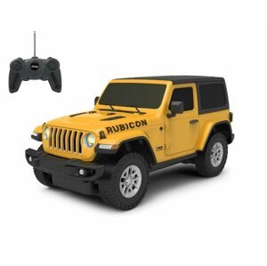 Távirányítós autó Jamara Jeep Wrangler JL 1:24 27MHz sárga