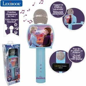 Gyerek mikrofon Lexibook Jégvarázs vezeték nélküli mikrofon Bluetooth hangszóróval