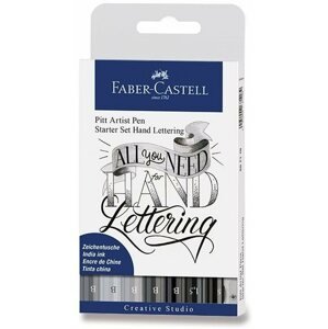 Marker Faber-Castell Pitt Artist Pen Hand Lettering filc, 9 db-os készlet