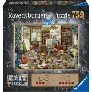 Puzzle Ravensburger 167821 Exit Puzzle: Művész stúdió 759 darabos