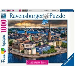 Puzzle Ravensburger 167425 Skandinávia Stockholm, Svédország 1000 darab