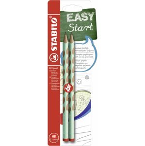 Grafit ceruza Stabilo EASYgraph R Pastel Edition HB zöld, 2 db buborékfólia