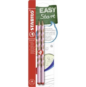 Grafit ceruza Stabilo EASYgraph R Pastel Edition HB rózsaszín, 2 db buborékfólia