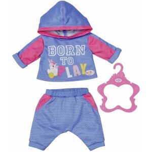 Kiegészítő babákhoz BABY born Melegítő szett - kék, 43 cm