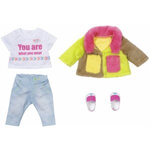 Játékbaba ruha BABY born Deluxe Készlet színes kabáttal, 43 cm
