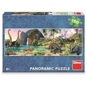 Puzzle Dino dinoszauruszok a tónál 150 panoramic puzzle